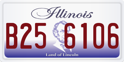 IL license plate B256106