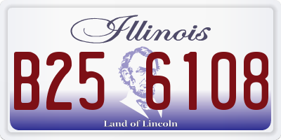 IL license plate B256108