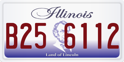 IL license plate B256112
