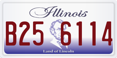 IL license plate B256114
