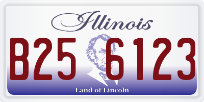 IL license plate B256123