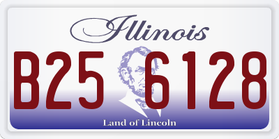 IL license plate B256128