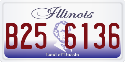 IL license plate B256136