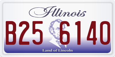 IL license plate B256140