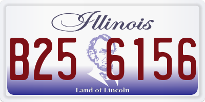 IL license plate B256156