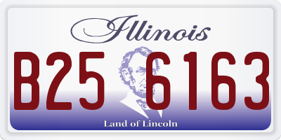 IL license plate B256163