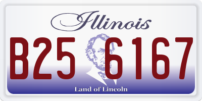 IL license plate B256167