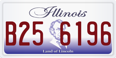 IL license plate B256196