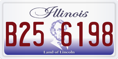 IL license plate B256198