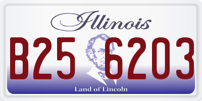 IL license plate B256203