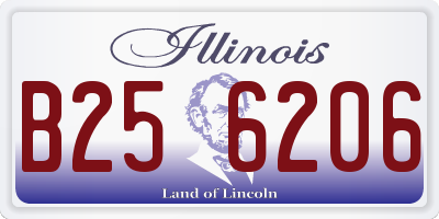 IL license plate B256206