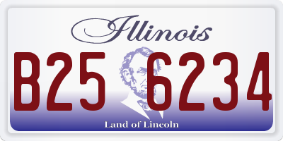 IL license plate B256234