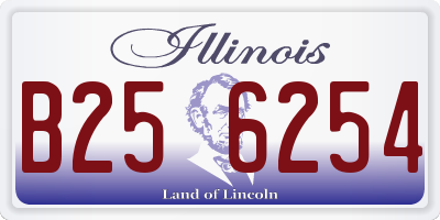 IL license plate B256254