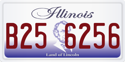 IL license plate B256256