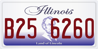IL license plate B256260
