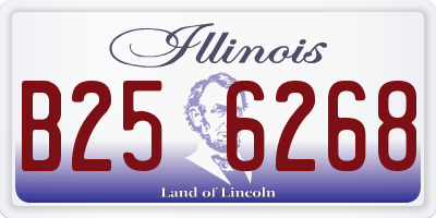 IL license plate B256268