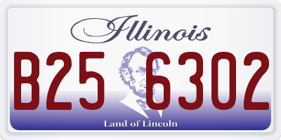 IL license plate B256302
