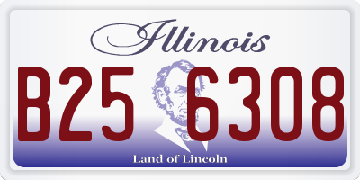 IL license plate B256308
