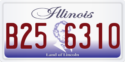 IL license plate B256310