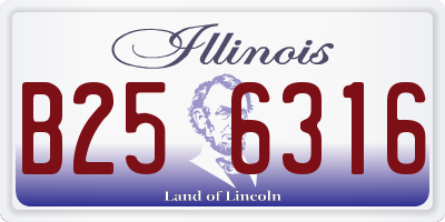 IL license plate B256316