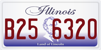 IL license plate B256320