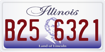 IL license plate B256321