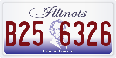 IL license plate B256326