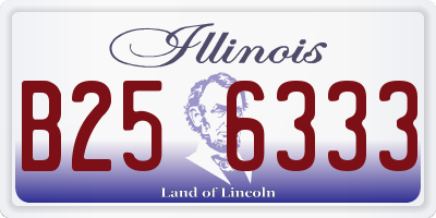 IL license plate B256333