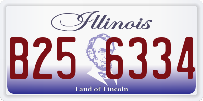 IL license plate B256334