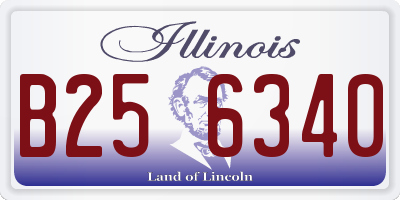 IL license plate B256340