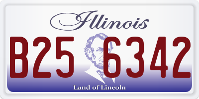 IL license plate B256342