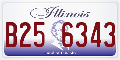 IL license plate B256343