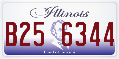IL license plate B256344