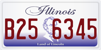 IL license plate B256345