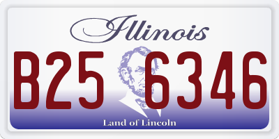 IL license plate B256346