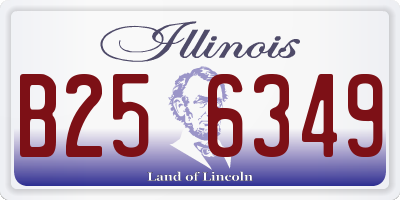IL license plate B256349