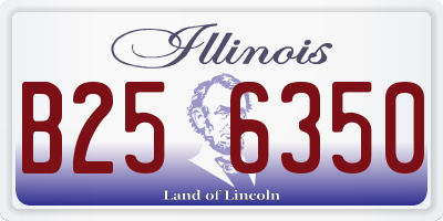 IL license plate B256350