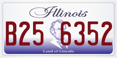 IL license plate B256352