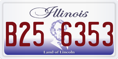 IL license plate B256353