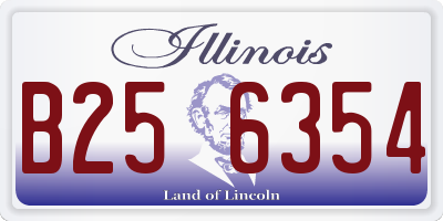IL license plate B256354