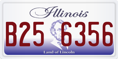 IL license plate B256356