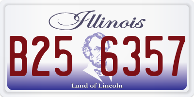 IL license plate B256357