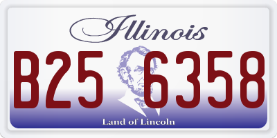 IL license plate B256358