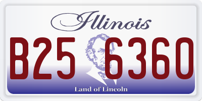 IL license plate B256360