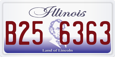 IL license plate B256363