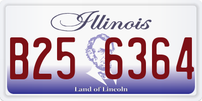 IL license plate B256364