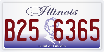 IL license plate B256365
