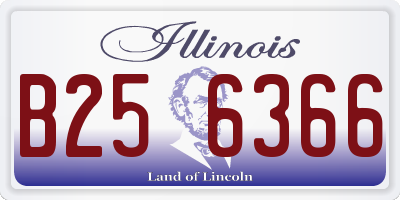 IL license plate B256366