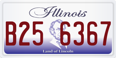 IL license plate B256367