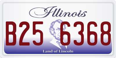 IL license plate B256368